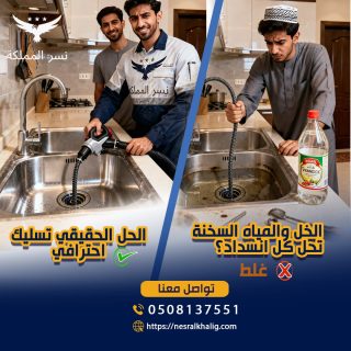 تسليك بلاعات المطبخ بالرياض